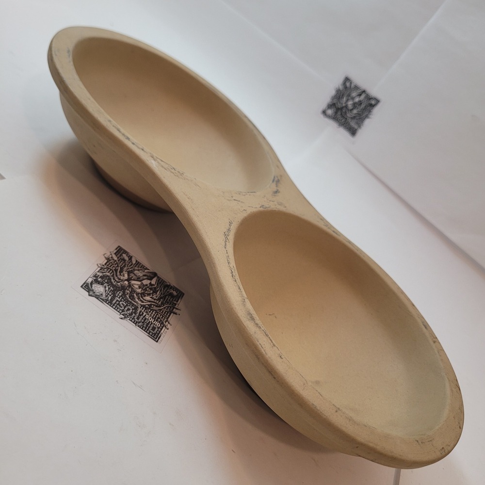 Pampered Chefβ Stoneware Divided Dish Double Egg Pot Pie Cooker 5124 USA